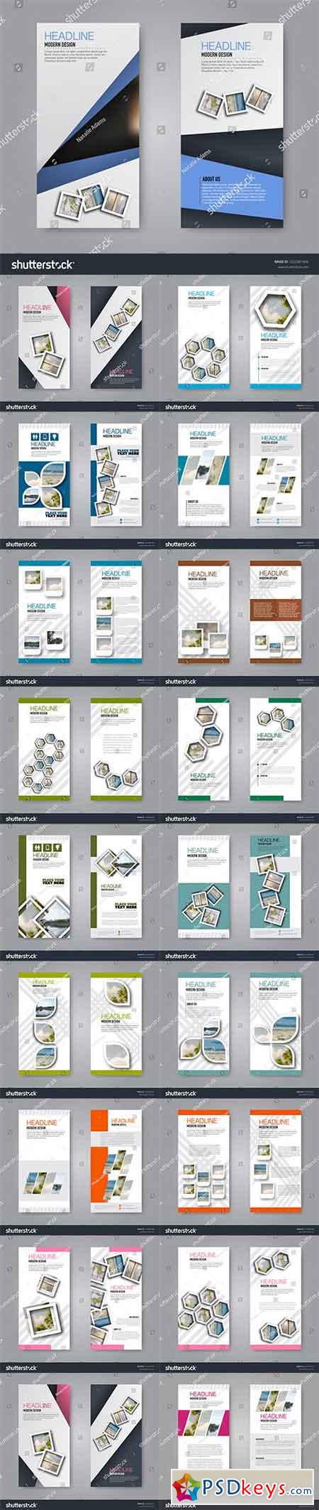 Flyer and leaflet design. Scale to any size without loss of resolution