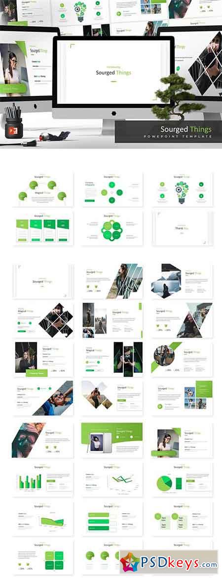Sourged - Powerpoint, Keynote and Google Sliders Templates