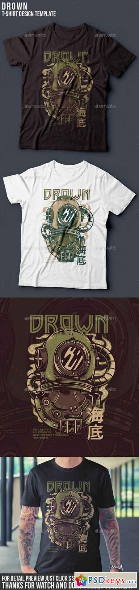 Drown T-Shirt Design 22061778