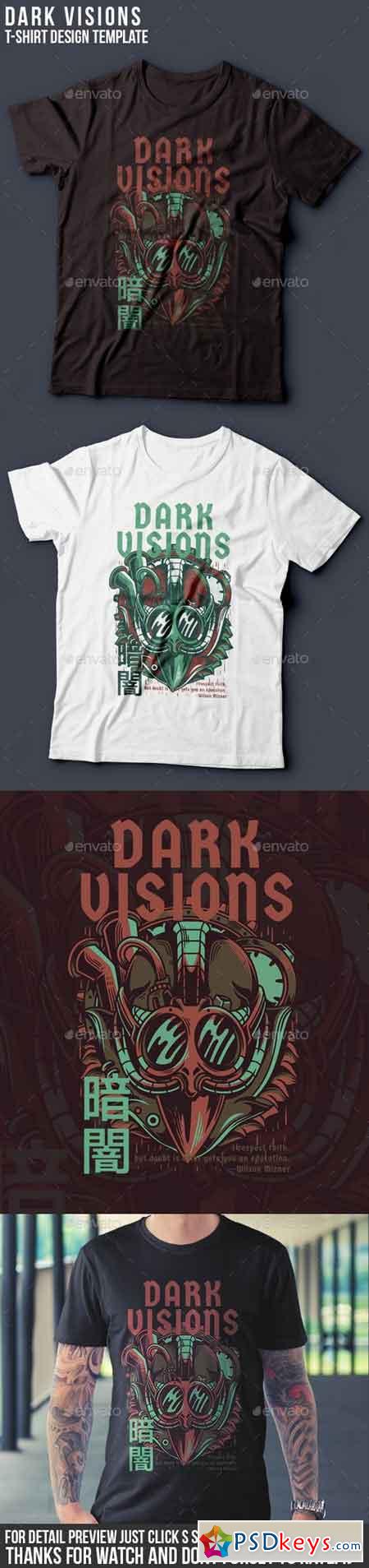 Dark Visions T-Shirt Design 22061736