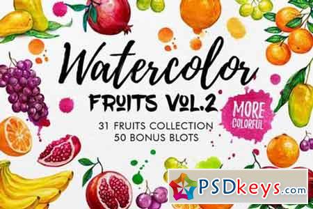 Watercolor Fruits Vol. 2