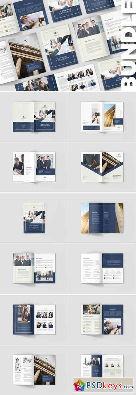 Brochures  Law Firm Company Profile Bundle 3 in 1