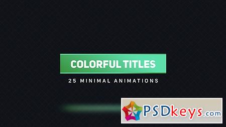 Colorful Titles 2 16618113 After Effects Template