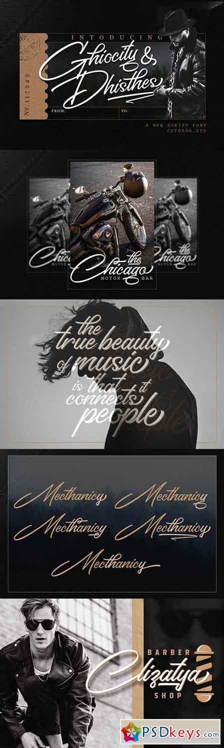 Ghiocity and Dhisthes Font Script 3154944
