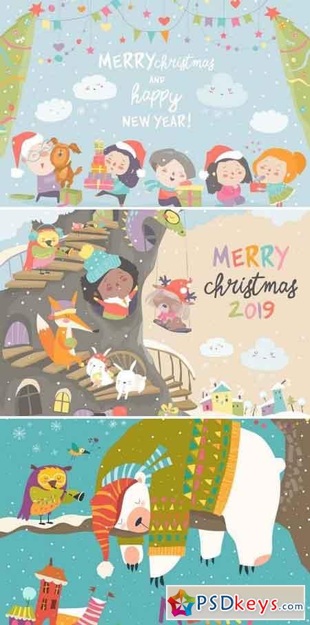 Vector Christmas card