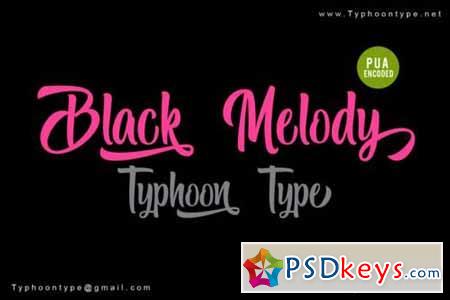 Black Melody font 3156394
