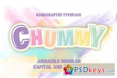 Chummy covered Armadilo typeface 3501822