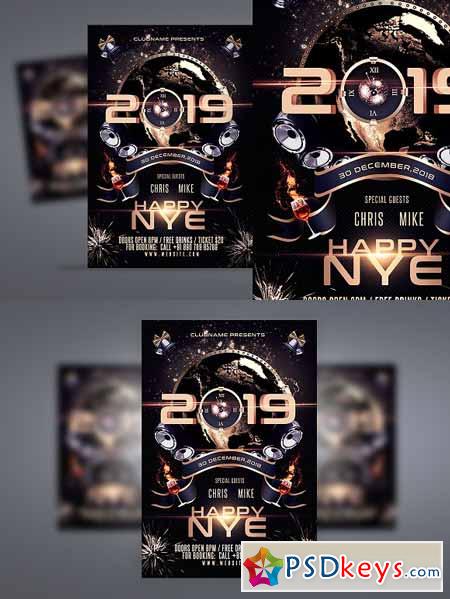 New Year Eve Flyer Template 3142064