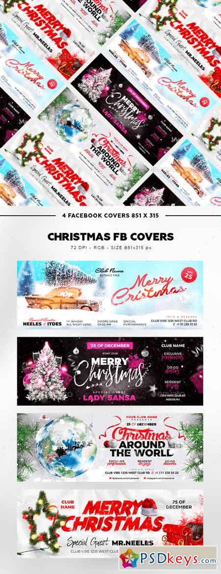 Merry Christmas Facebook Cover 22819924