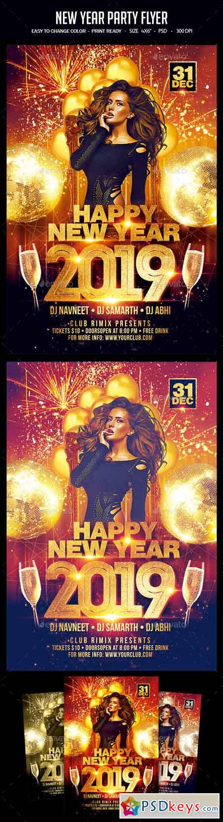 New Year Party Flyer 22803751