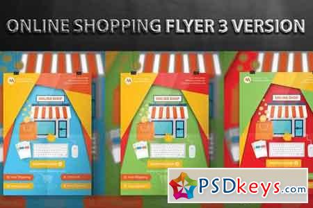Online Shopping Flyer Design