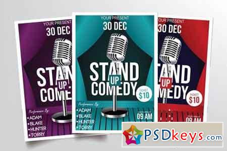 Stand Up Comedy Vol.1 Flyer Template