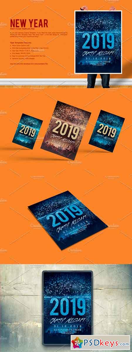 New Year Party Flyer 3091153