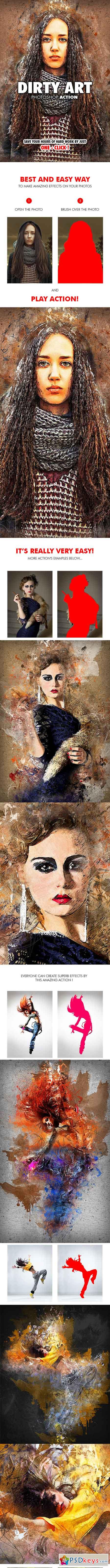 Dirty Art Photoshop Action 19573400