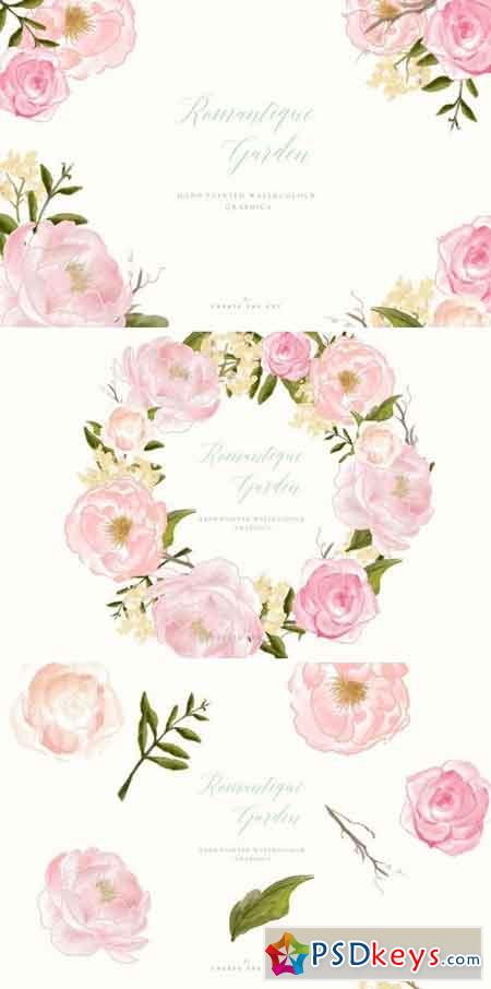 Flower Clip Art - Romantique Garden 2582839