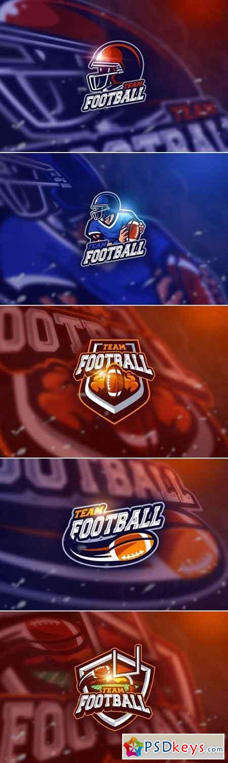 Football poin - Mascot & Esport Logo