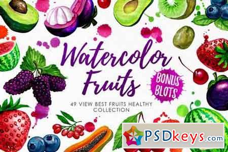 Watercolor Fruits Vol3