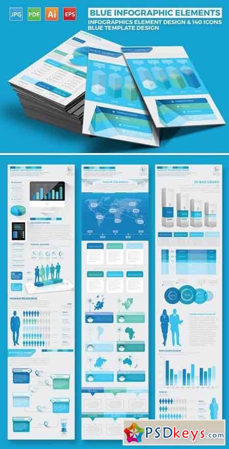Blue Pack Infographics Design