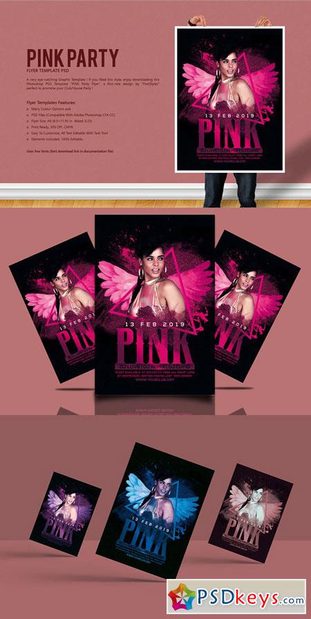 Pink Party Flyer 2879881