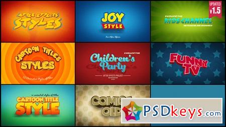 Cartoon Titles Styles 22584347 After Effects Template