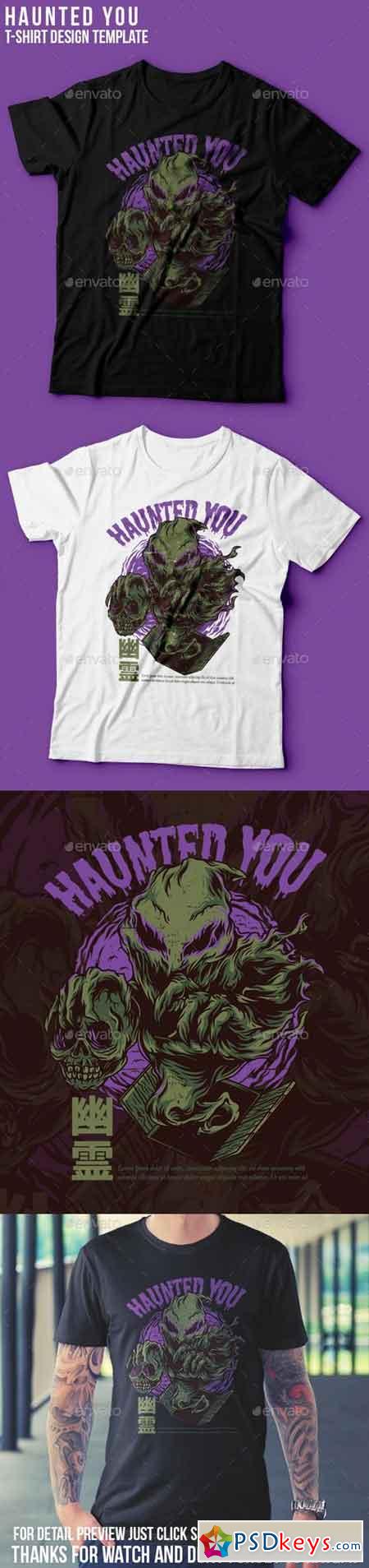 Haunted You T-Shirt Design 22765693