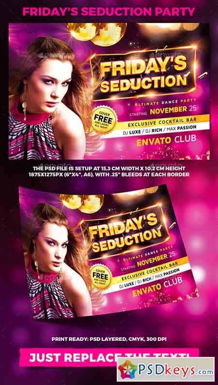 Fridays Seduction Party Flyer vol2 22850383
