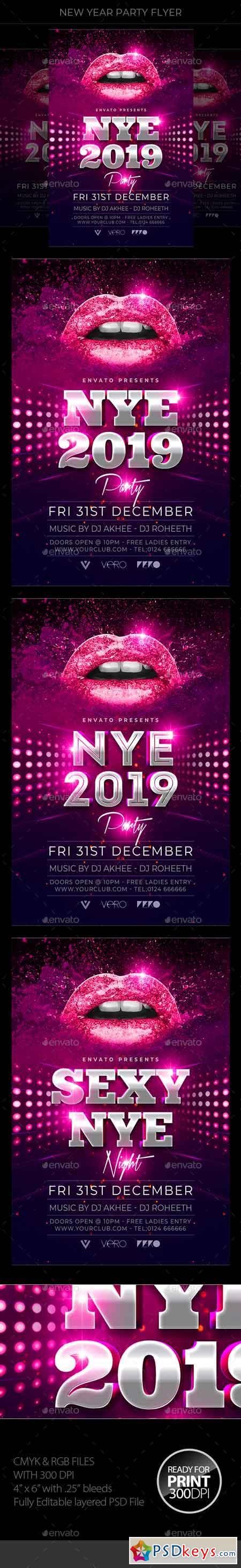New Year Party Flyer 22799379