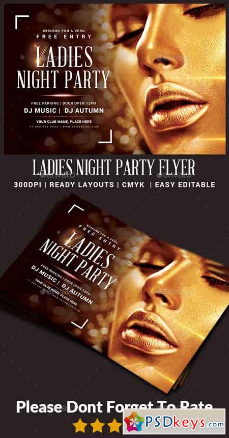 Ladies Night Party Flyer 22871346