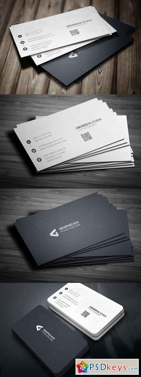 Simple Business Card Design vol-01 2871738
