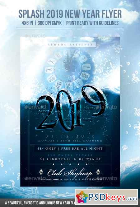 Splash 2019 New Year Flyer 22895438