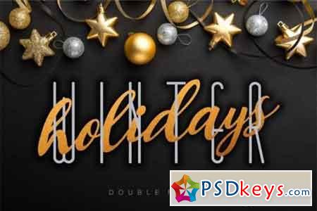 Winter Holidays Duo Font