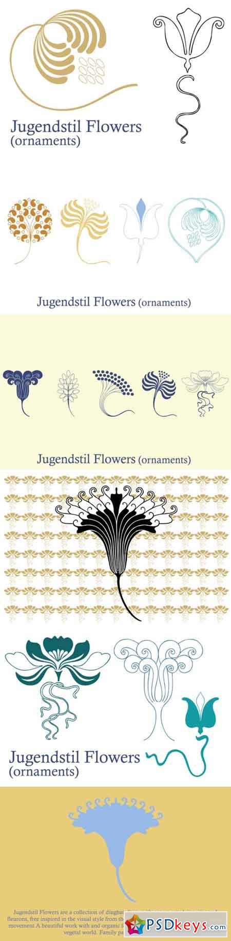 Jugendstil Flowers (family pack) 78502