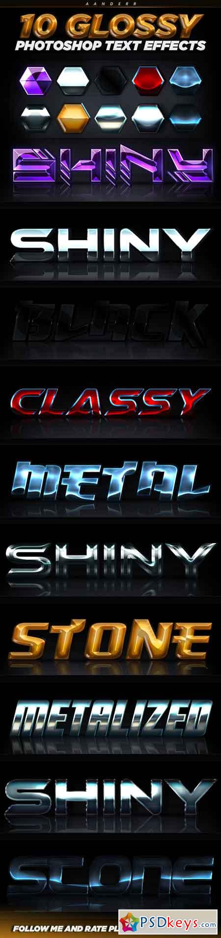 10 Glossy Photoshop Text Effects 22885599