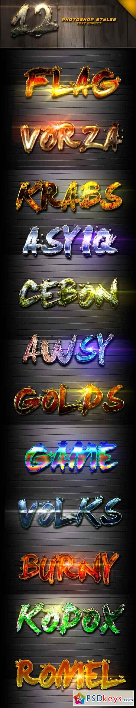 12 Photoshop text Effect Vol 3 22887547