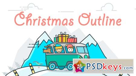 Christmas Outline 18395849 After Effects Template