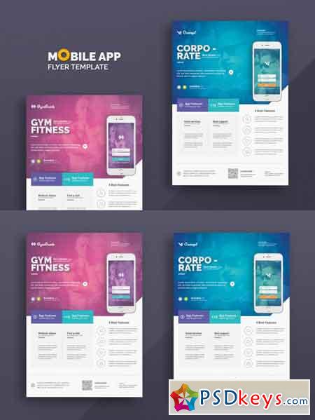 Mobile App Flyer Templates 3510833
