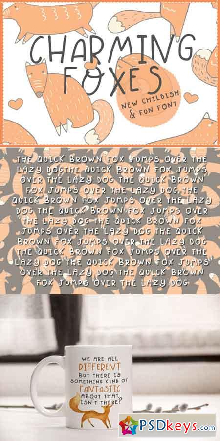 Charming Foxes - Cute Font 3512567