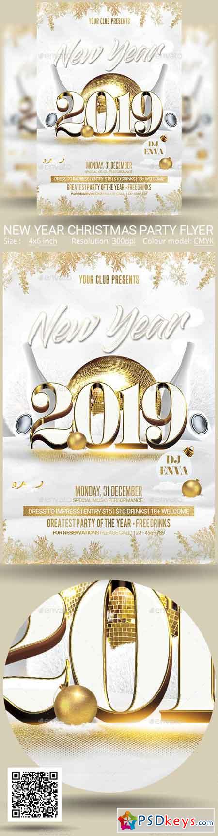 New Year Christmas Party Flyer 22992449