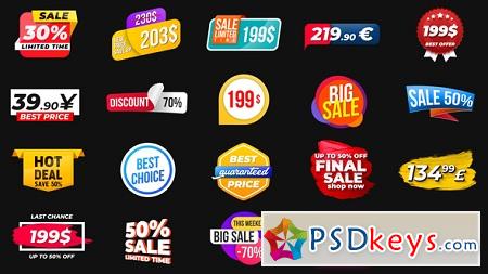 Videohive - Animated Labels Prices 22804806 After Effects Templates