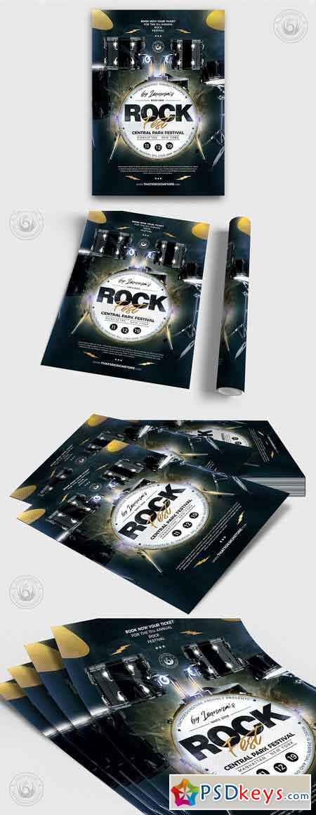 Rock Festival Flyer Template V7 3290832