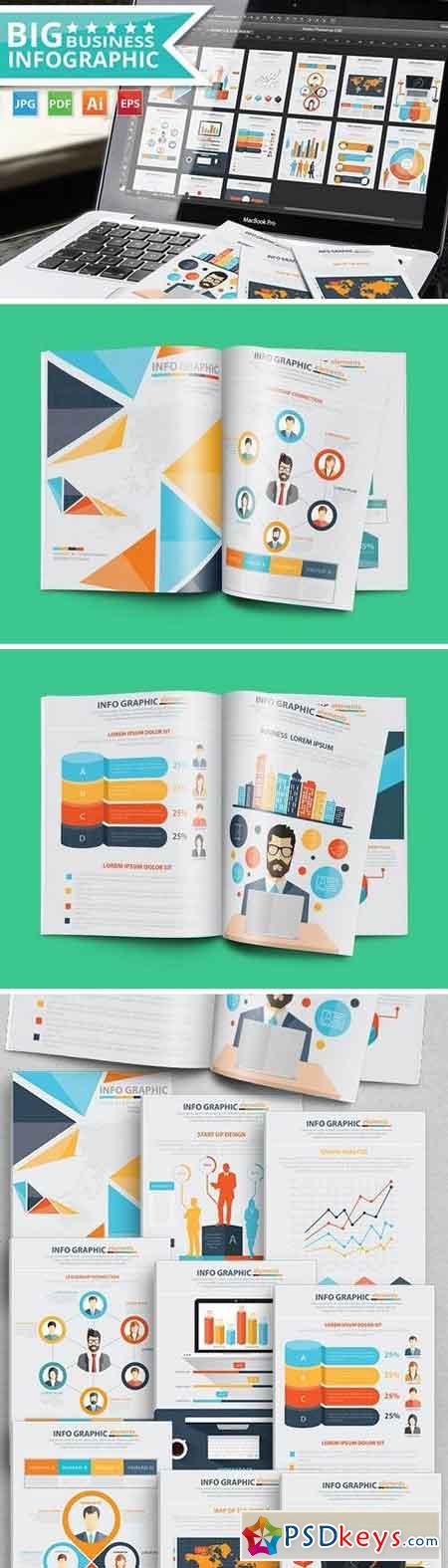 Business Infographics 17 Pages Design