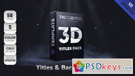 3D Titles Pack 22808767 After Effects Template
