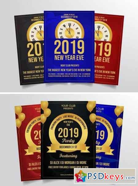 New Years Eve Flyer Template Bundle