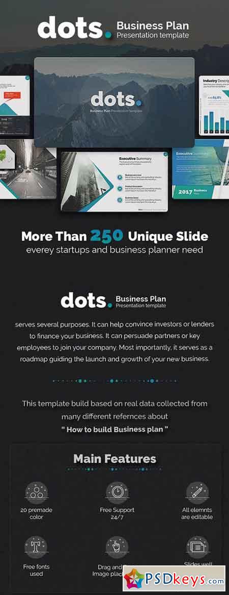dots - Business Plan PowerPoint Template 20863153