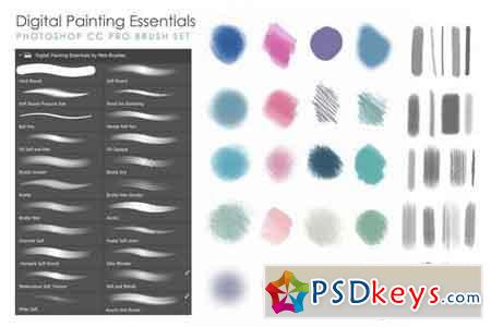 Artistic & Matte Painting Photoshop Brush Set