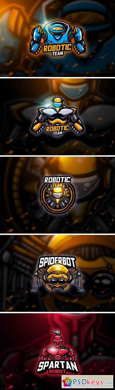 Robotic - Mascot & Esport Logo Bundle