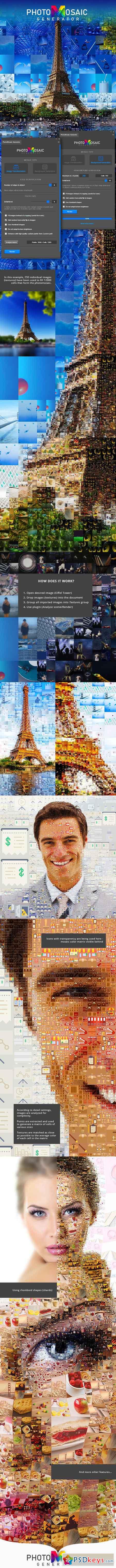 PhotoMosaic Generator - Photoshop Extension 23019920