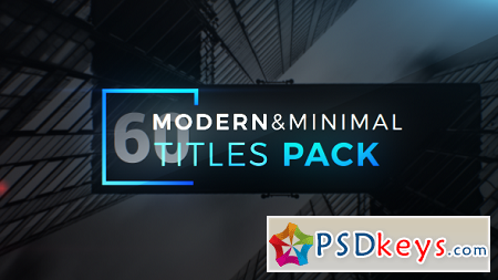 Modern Minimal Titles Pack 19648545 After Effects Template