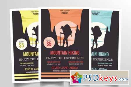 Mountain Hiking Flyer Template