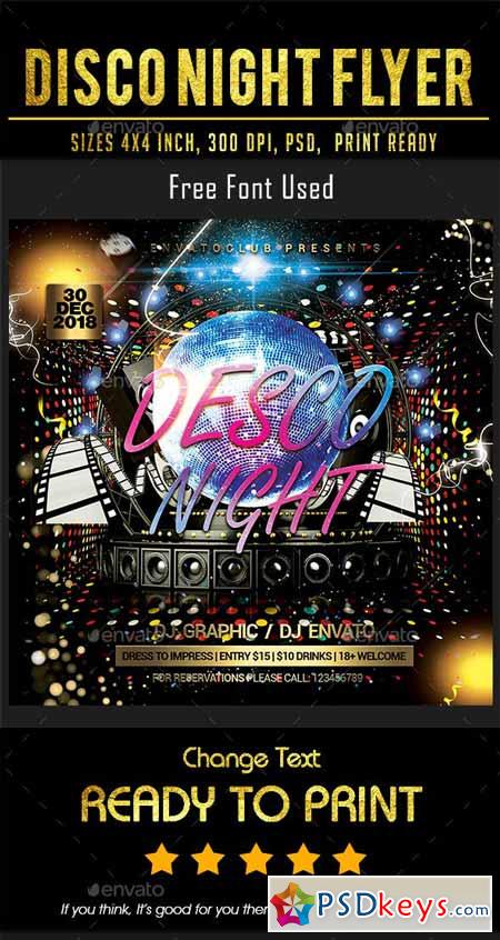 Disco Night Flyer 23050809